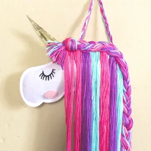 Wandbehang Einhorn lila